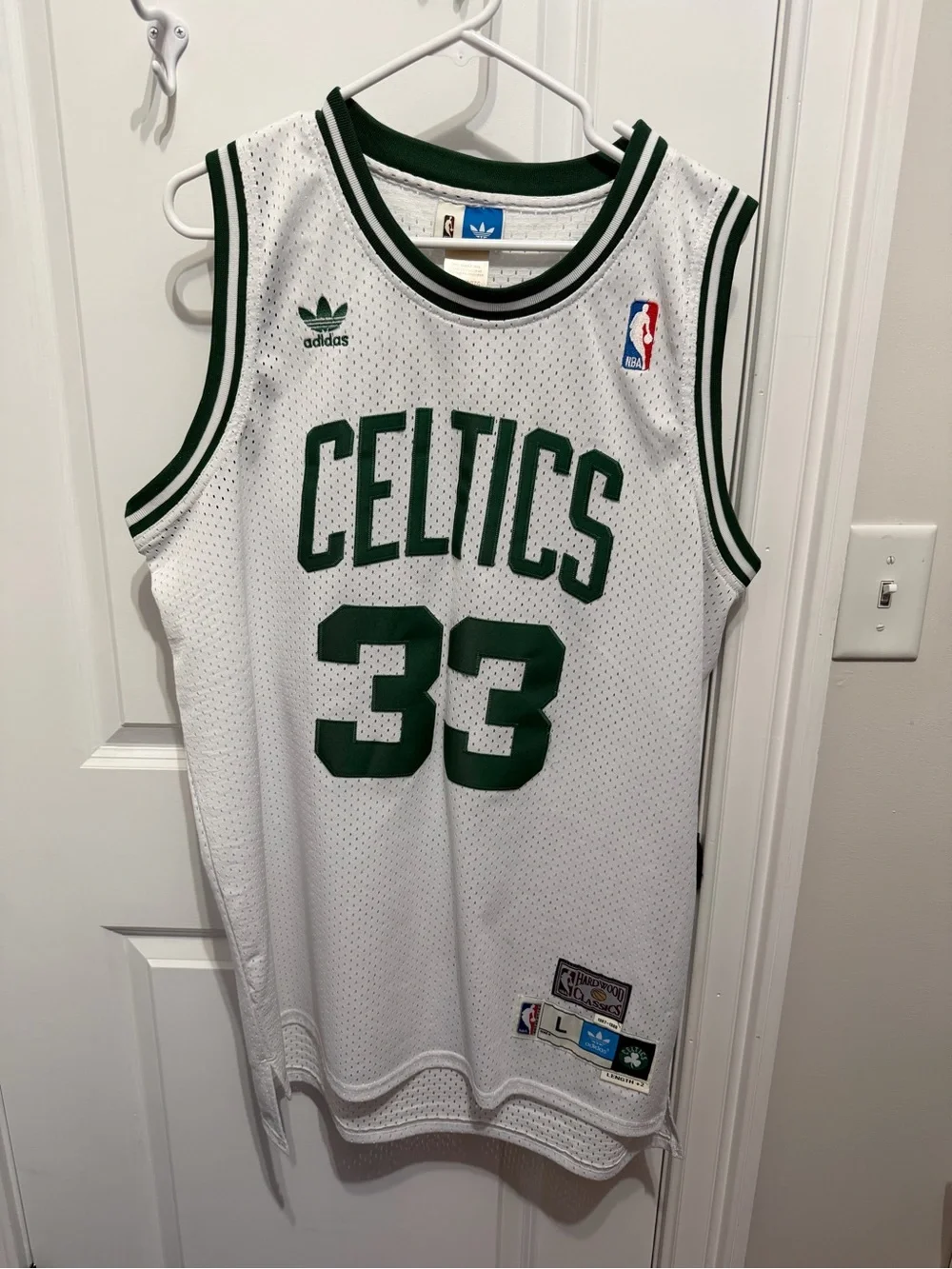 Adidas Larry Bird Boston Celtics #33 Basketball Jersey
